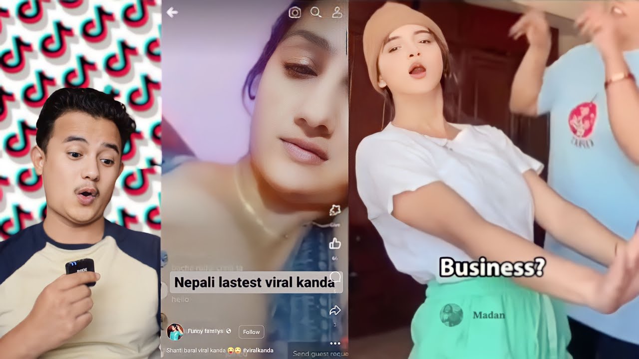 People Troll🤣a Tiktoker & shanti baral's Video🔞is edited?🤔