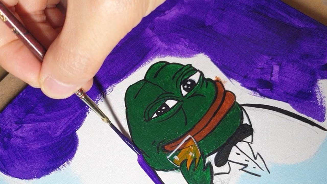 Pepe dreaming bigger  - Acrylic painting meme🎨 # 151