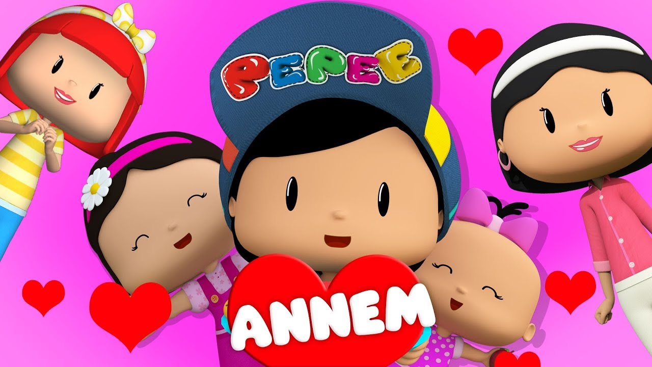 Pepee - Annem şarkısı - Pepee Annesine Çiçek Veriyor - Çocuk Şarkıları & Çizgi Film | Düşyeri