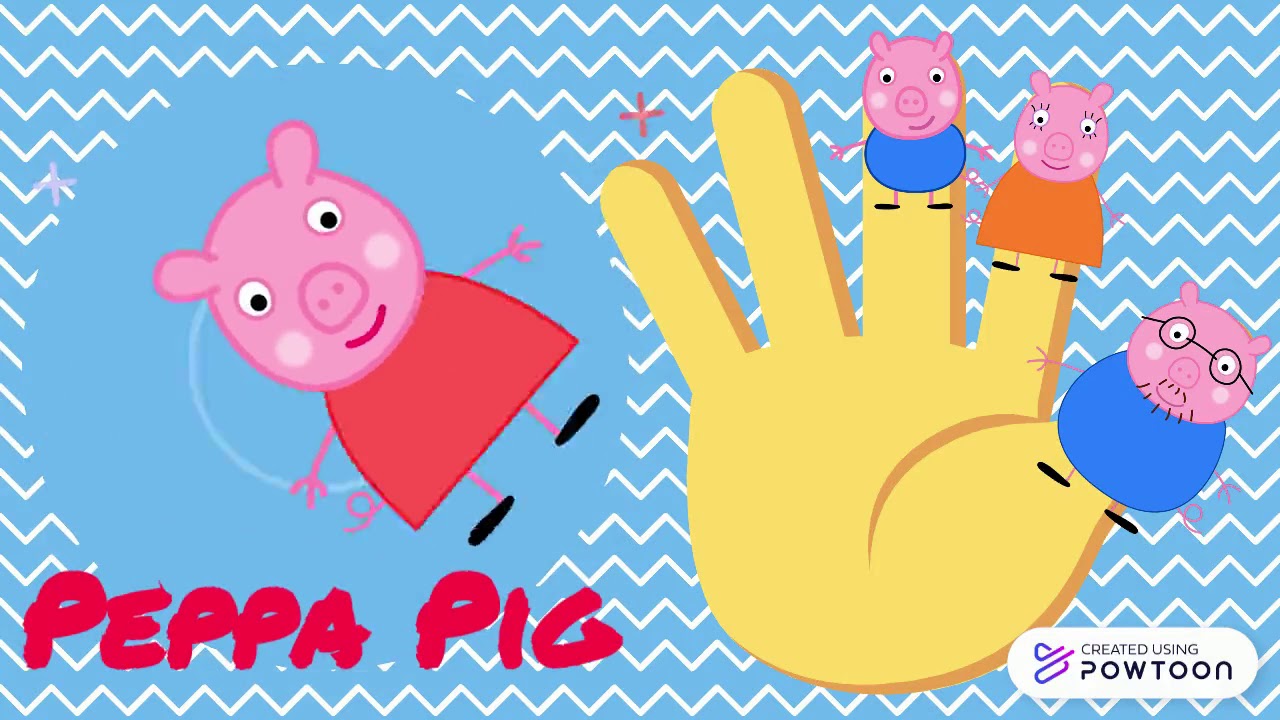 Peppa Pig Family Finger Nursery Rhymes | Kids Song MG
