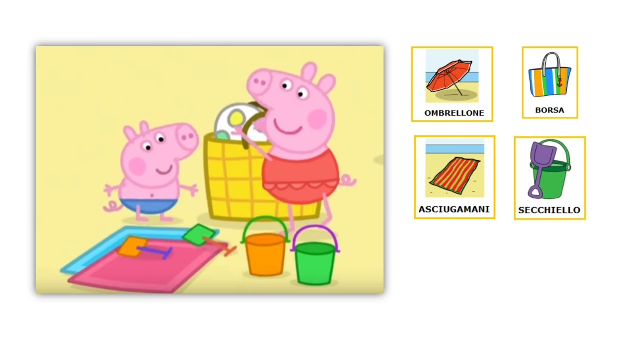 Peppa Pig in CAA  Tutti al mare