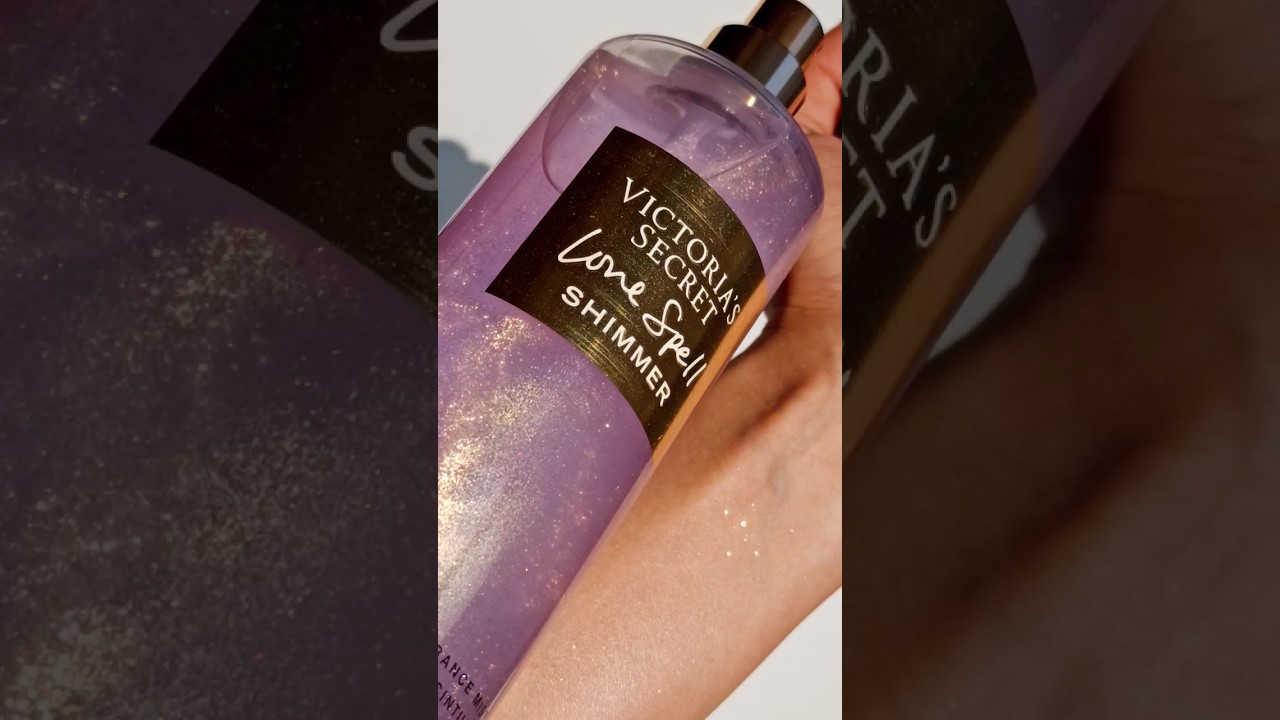 PERFECT Hint Of Sparkle ✨ Victoria's Secret Love Spell Shimmer Body Mist 💖 #shorts #trendingonshorts