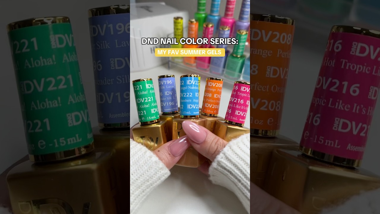 perfect summer gel polishes 🩷☀️ #dndgelpolish #summernails