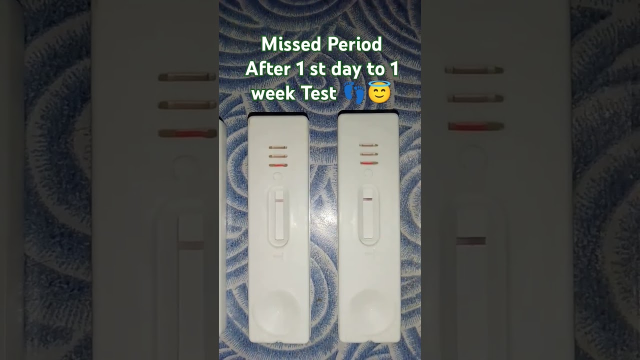 Period Miss 1to 7 Days Test👍🍼 #test #kit #baby #motivation #shorts