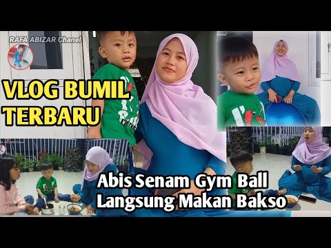 Perkembangan Bumil Cantik Terbaru || Vlog Bumil 9bulan Senam Sore