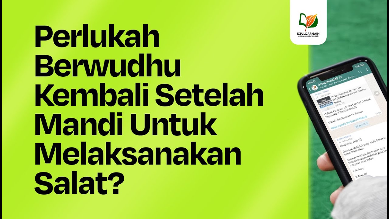 Perlukah Berwudhu Kembali Setelah Mandi untuk Melaksanakan Salat?