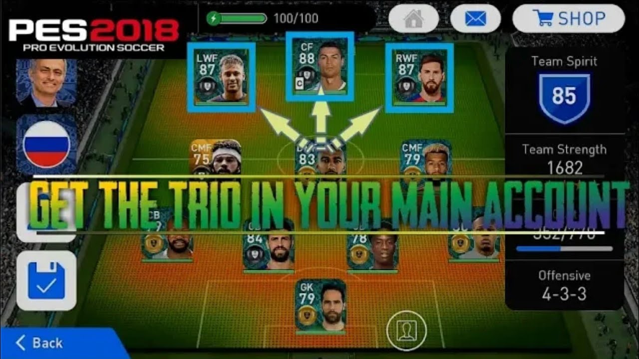 PES 18-GET RONALDO, MESSI,NEYMAR IN YOUR ACCOUNT FOR FREE(NO ROOT REQUIRED)