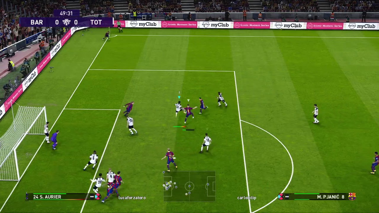 PES 2021 - contropiede di Son e Lucas Moura e rigore realizzato da Kane