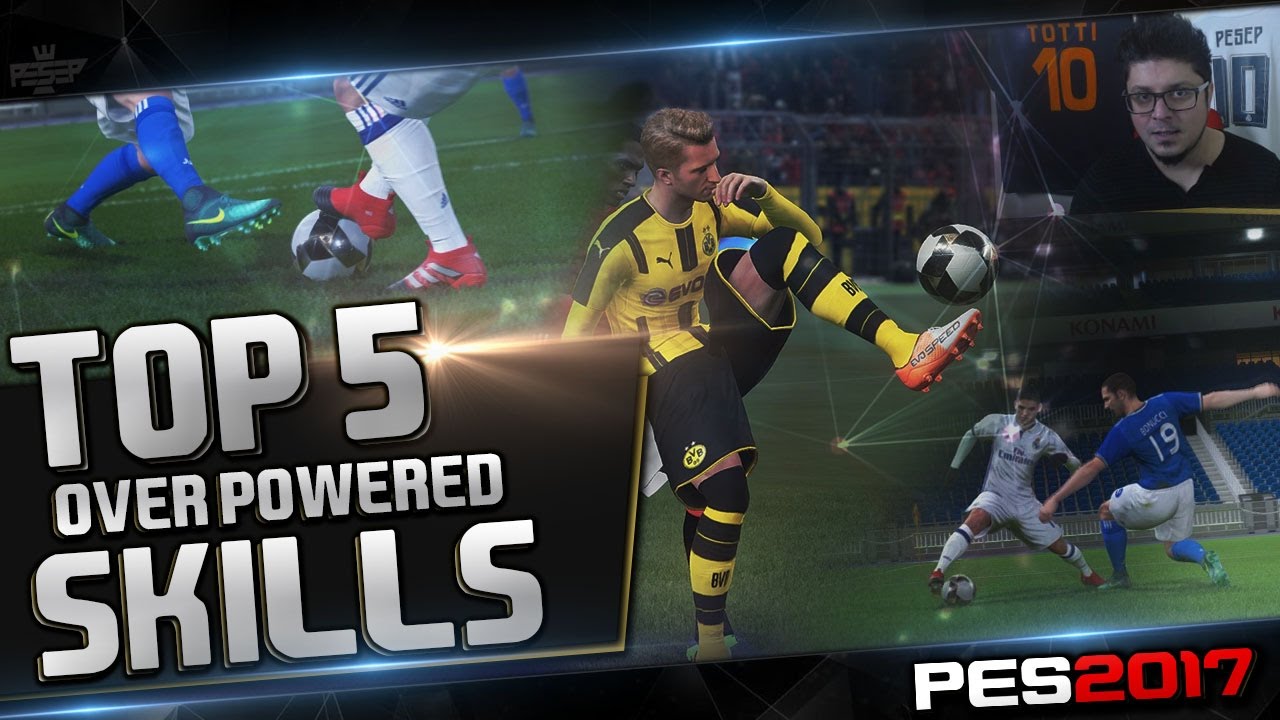PES SKILLS Tutorial  (TOP 5 OVER POWERED MOVES) eFootball skills