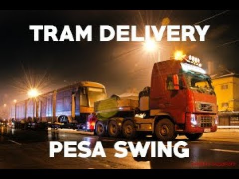 Pesa Swing Tram Delivery Sofia 2013