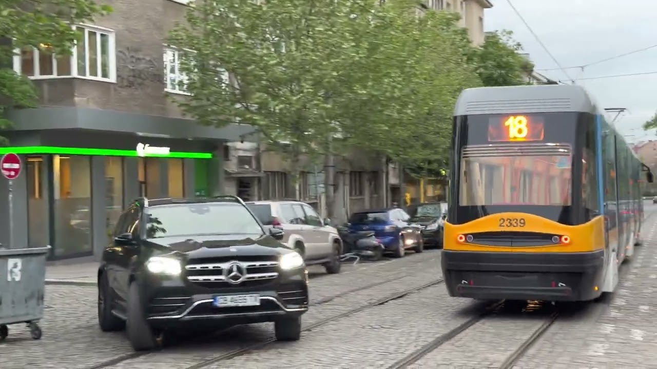 Pesa Swing Tram in Sofia, Bulgaria | May, 2023