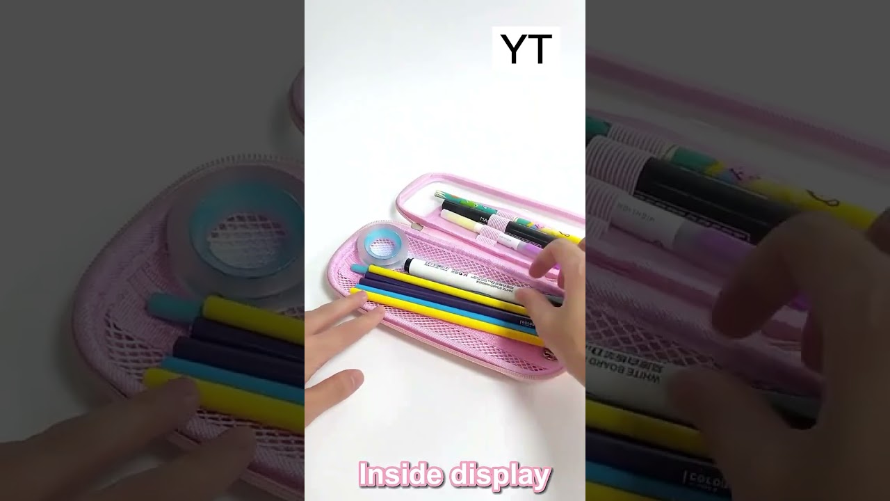 PET  printing large pencil box,eva transparent plastic custom school pencil case for girls kids boys