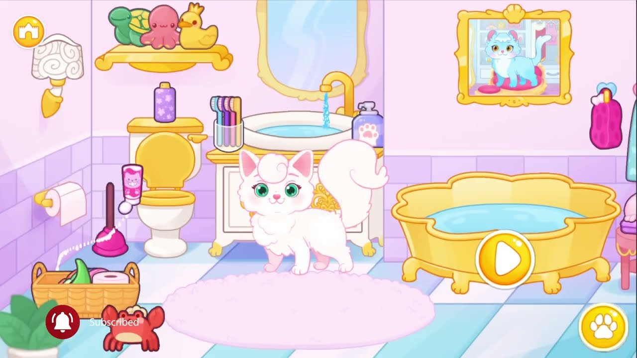 Pet princess salon kids games