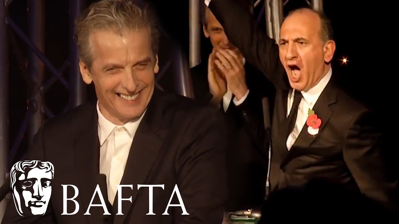 Peter Capaldi presents Armando Iannucci with Outstanding Contribution to Film and Television
