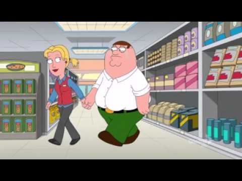 Peter Griffin ( Family Guy ) gets lost in Grocery Store