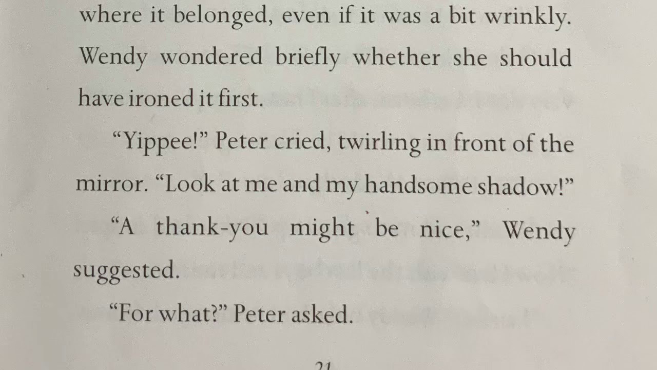 Peter Pan Chapter 3