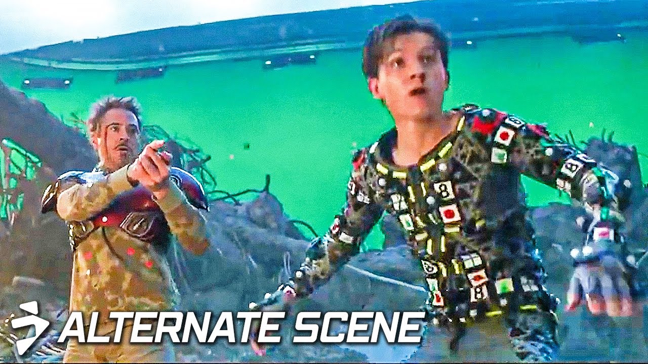 Peter Parker and Tony Stark reuniting | AVENGERS: ENDGAME Alternate scene | Robert Downey Jr.