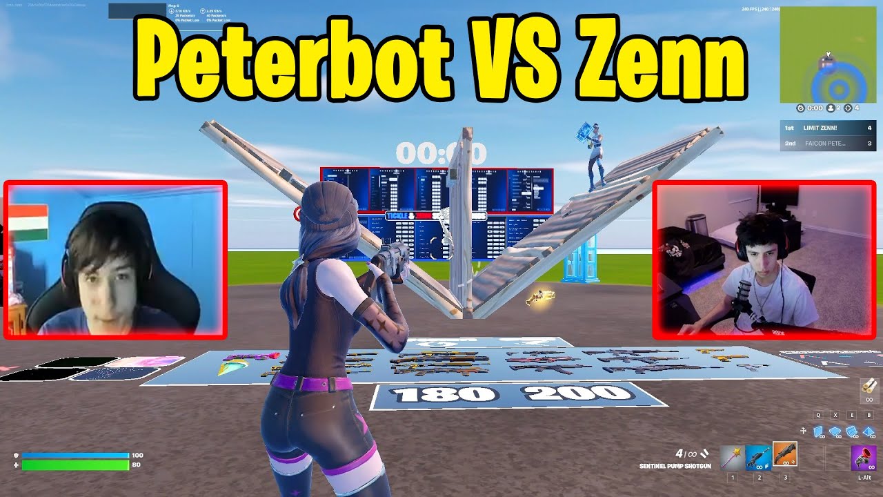 Peterbot VS Zenn 1v1 Buildfights!
