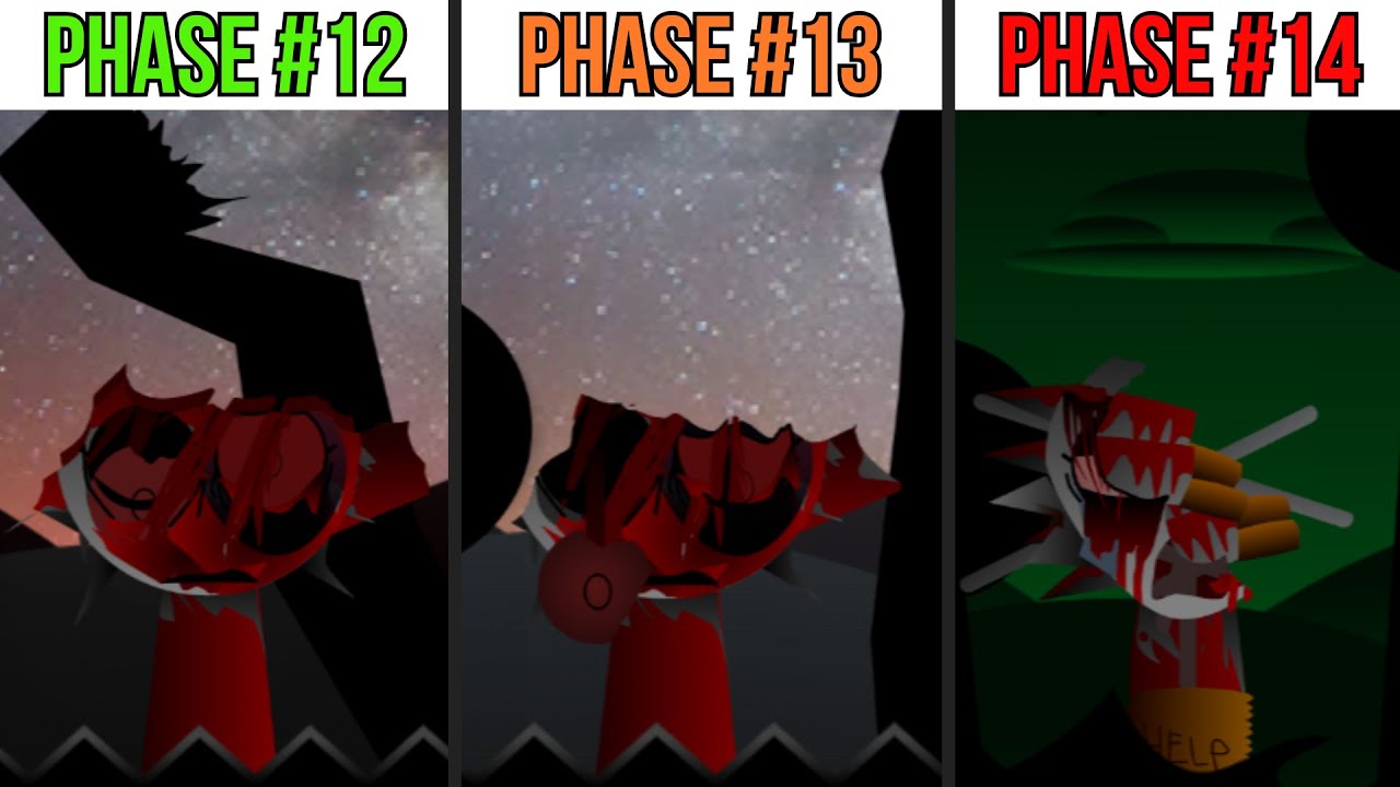 Phase 12 VS Phase 13 VS OLD Phase 14 Definitive Version in Incredibox Sprunki