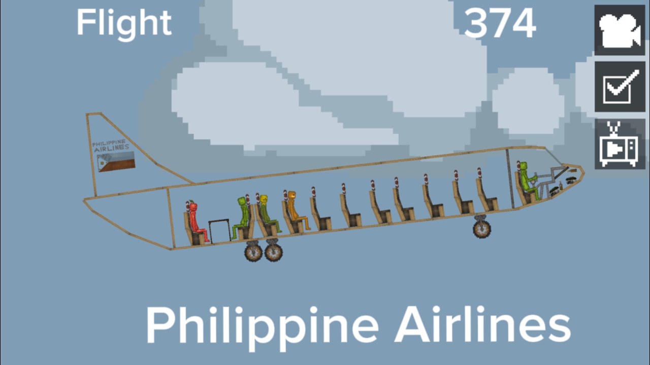 Philippine Airlines Filght 374 Plane Flying✈️ Boeing 737-300 with voices #melonplaygroundhighlights