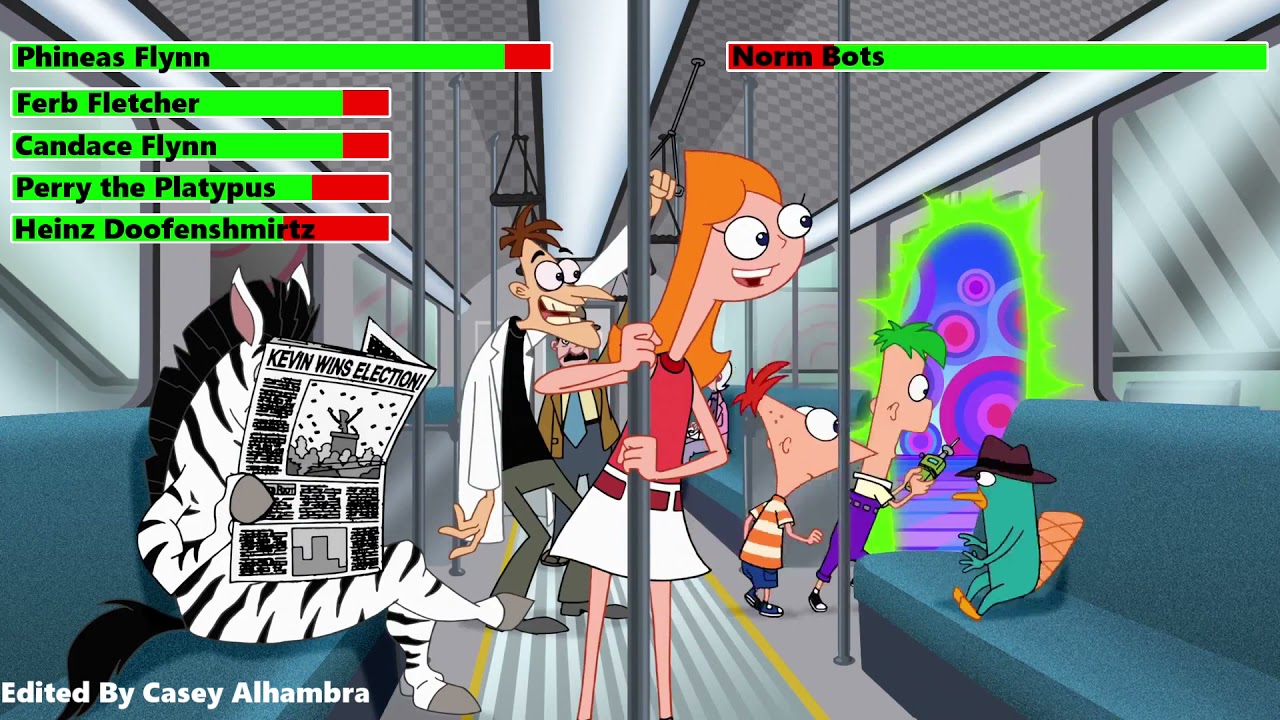 Phineas and Ferb the Movie: Across the 2nd Dimension (2011) Brand New Reality with healthbars