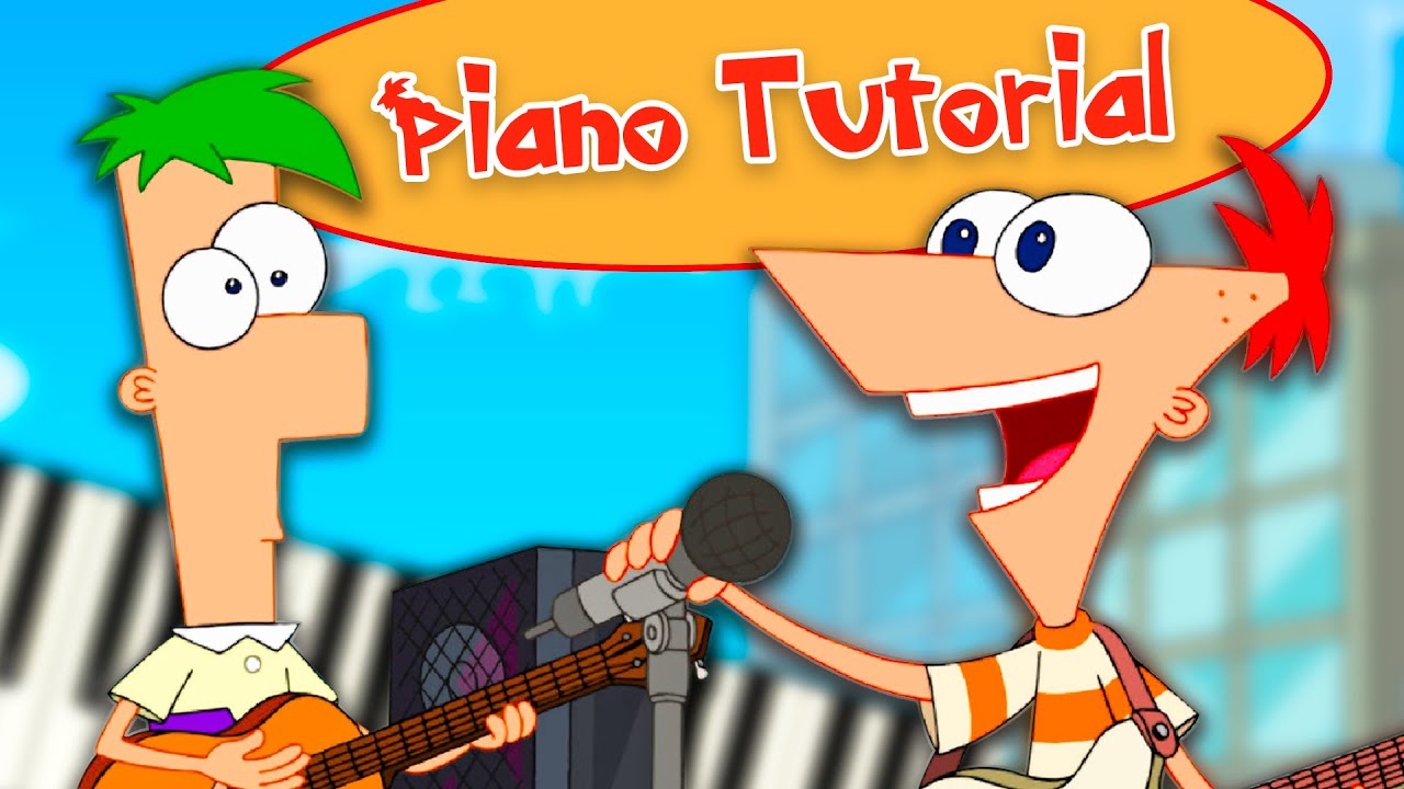 Phineas and Ferb Theme Song (Full Version) - Piano Tutorial