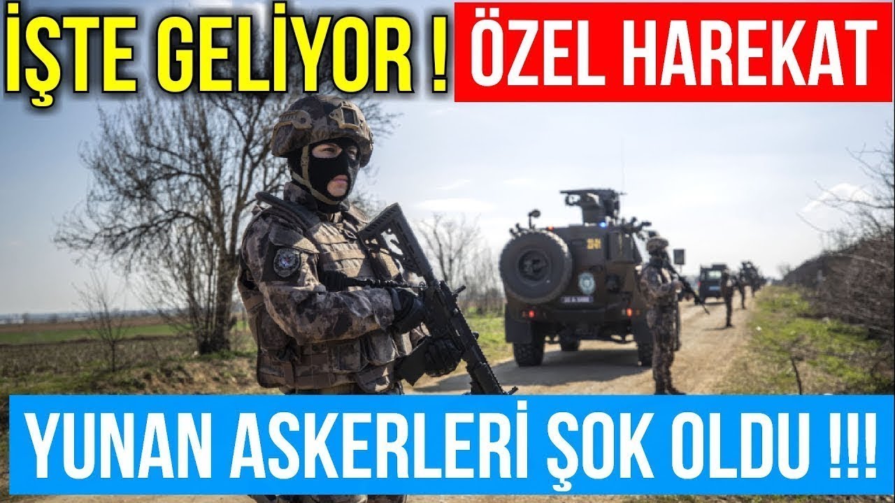 PÖH'ler Yunanistan Sınırında Yiğitler Görevde....