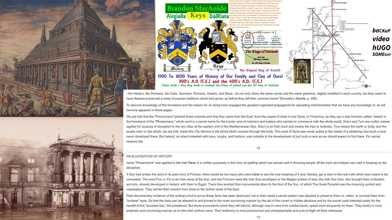 Phoenicians Dál Riata Celts Biblical Land  Scythians early cousins of Tartarians New chronology & +
