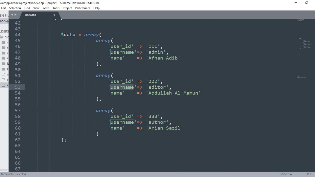 PHP Array Functions -03 (array_column())