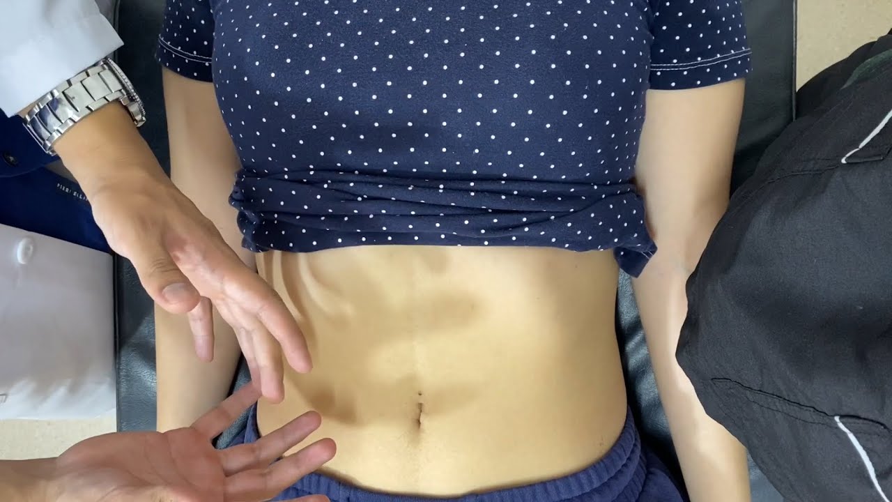 Physical examination of the abdomen