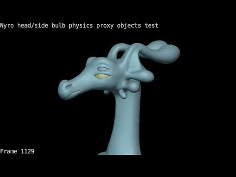 Physics meshes with proxy rigs technique
