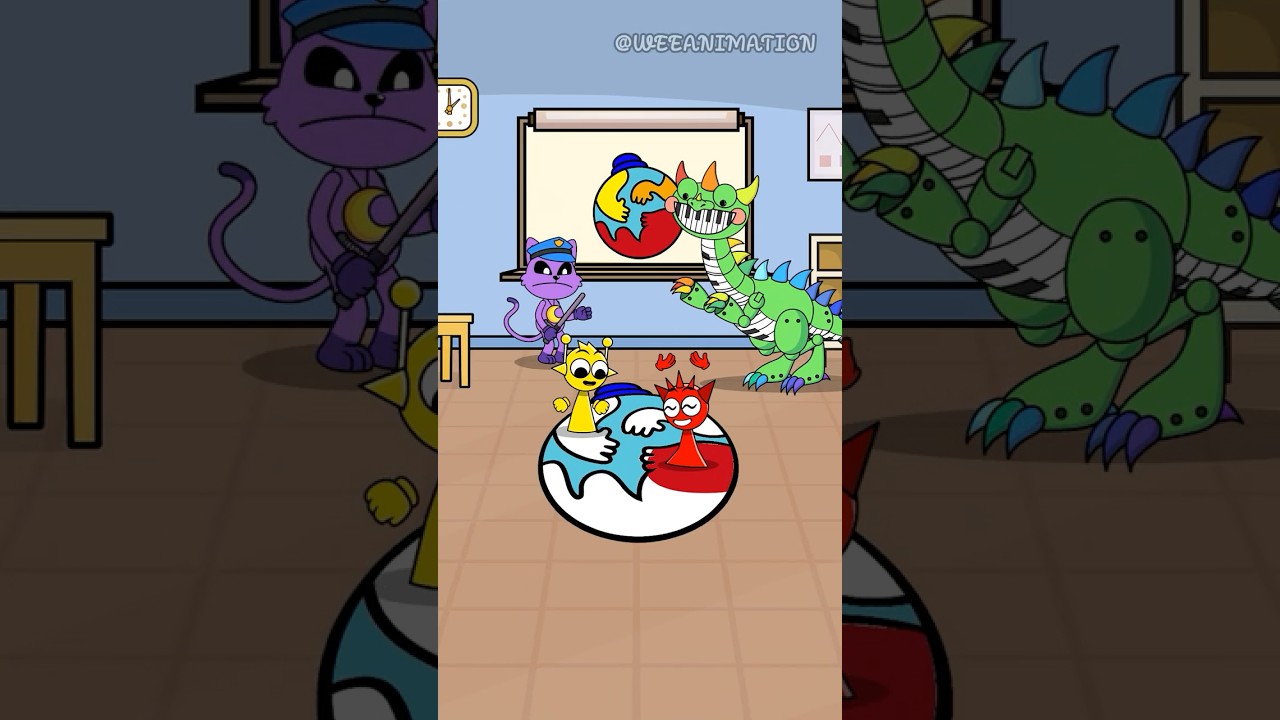 Pianosaurus Vs Sprunki | New Colour Match Puzzle Challenge