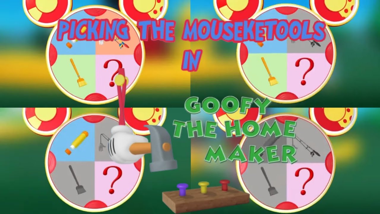 Picking The Mouseketools In Goofy The Homemaker
