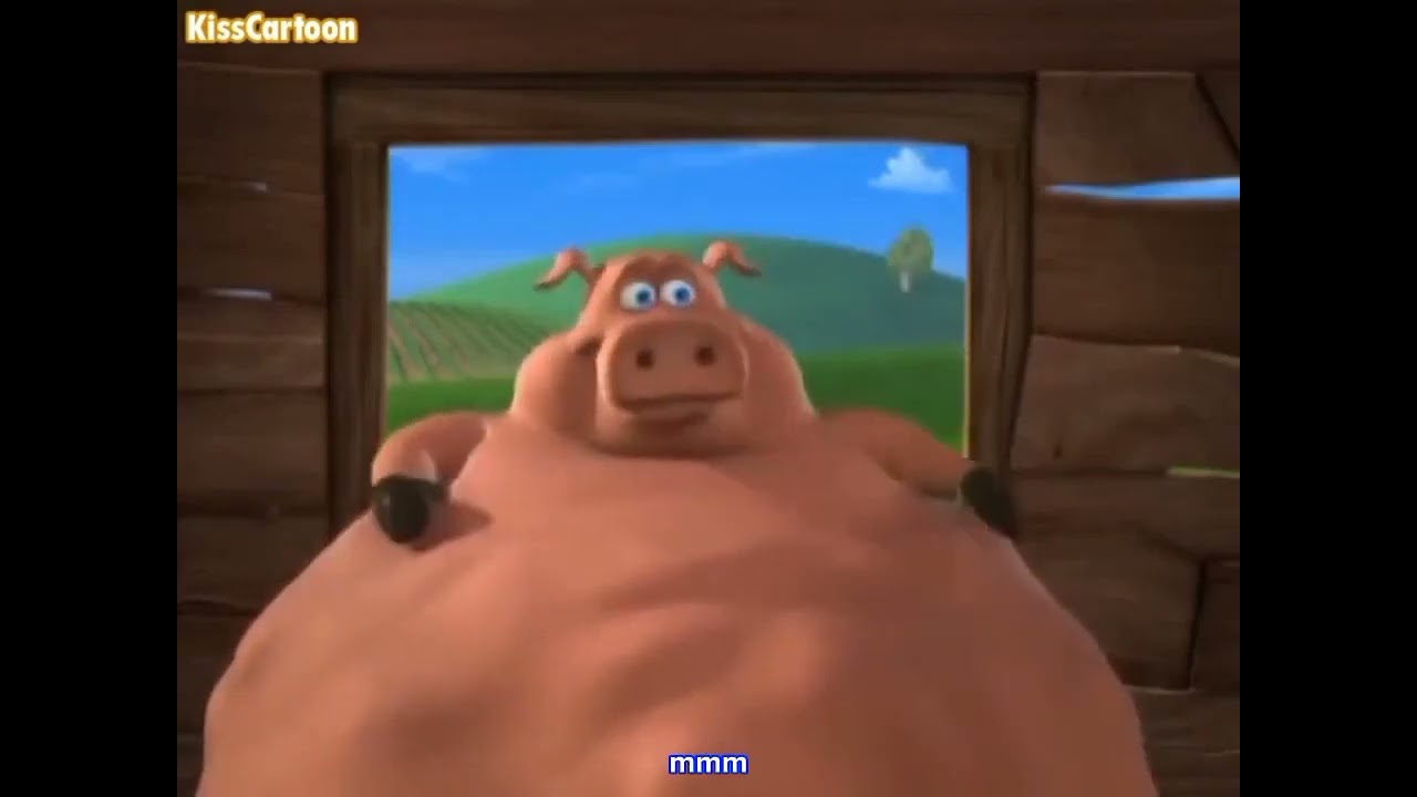 pig eats exploding eggs