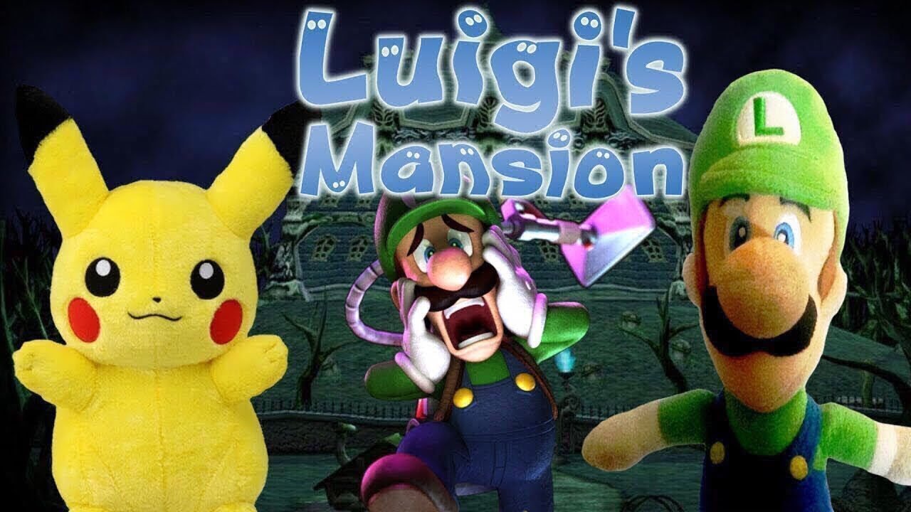 Pikachu And Luigi Play Luigi's Mansion