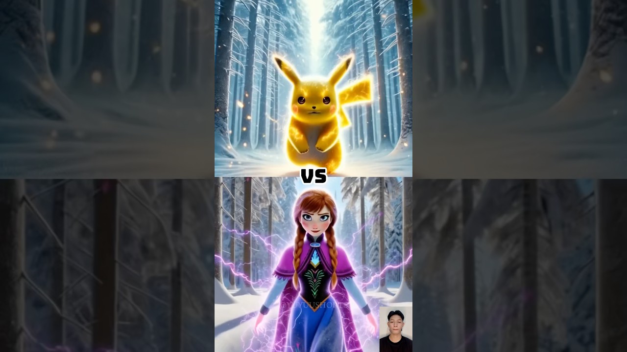 Pikachu Vs Elsa Frozen, Anna Frozen and Moana revenge battle #shorts