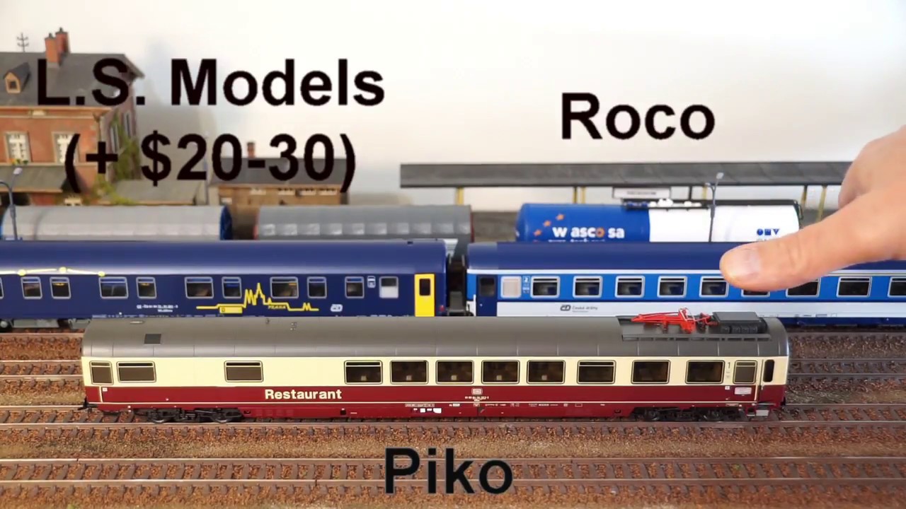 Piko 59662 restaurant car review vs LS Model vs Roco