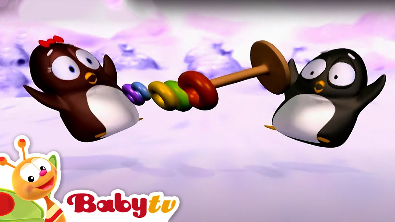 Pim & Pimba  the Pinguins Play Games | 🚌 Bus and Aeroplane ✈️ | @BabyTV
