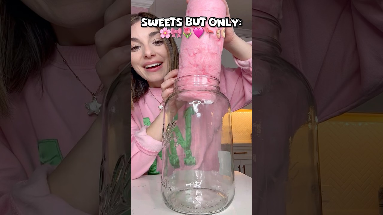 Pink is tastier when there is sugar!!!🤩 #candy