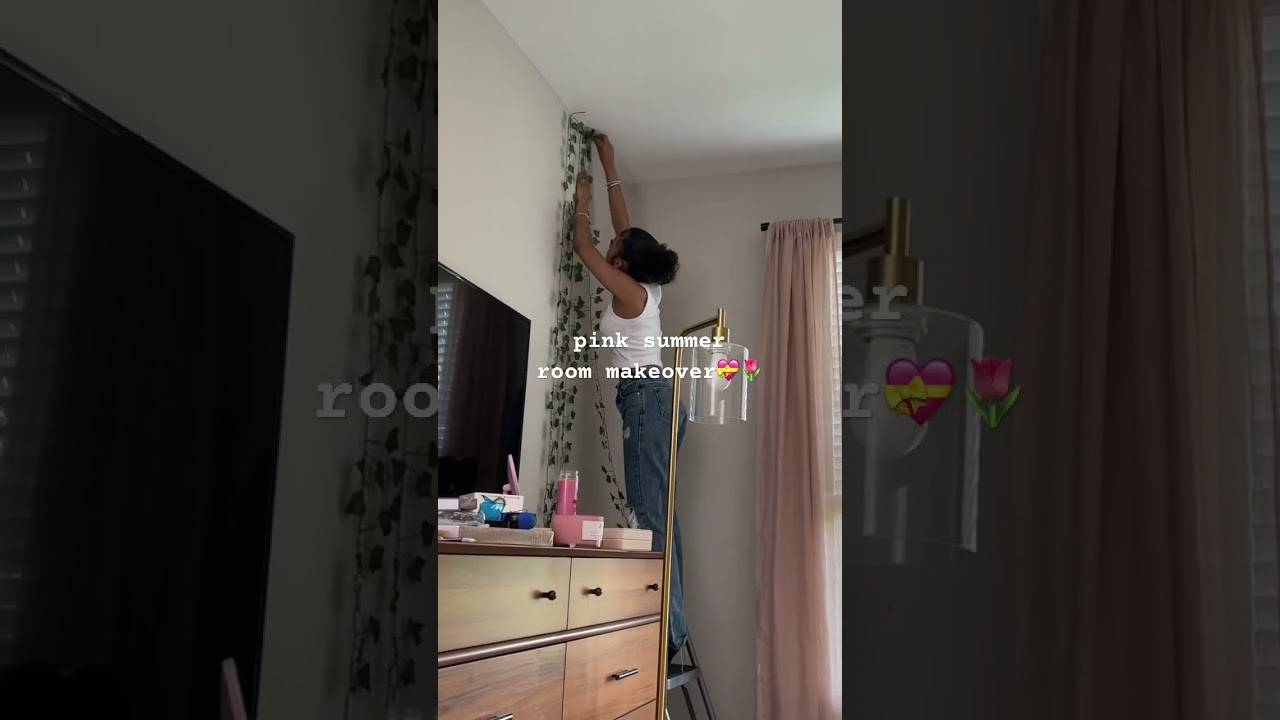 pink room makeover 💝 full video on my yt / #lexivee #shorts #roomtransformation #homegoods #target