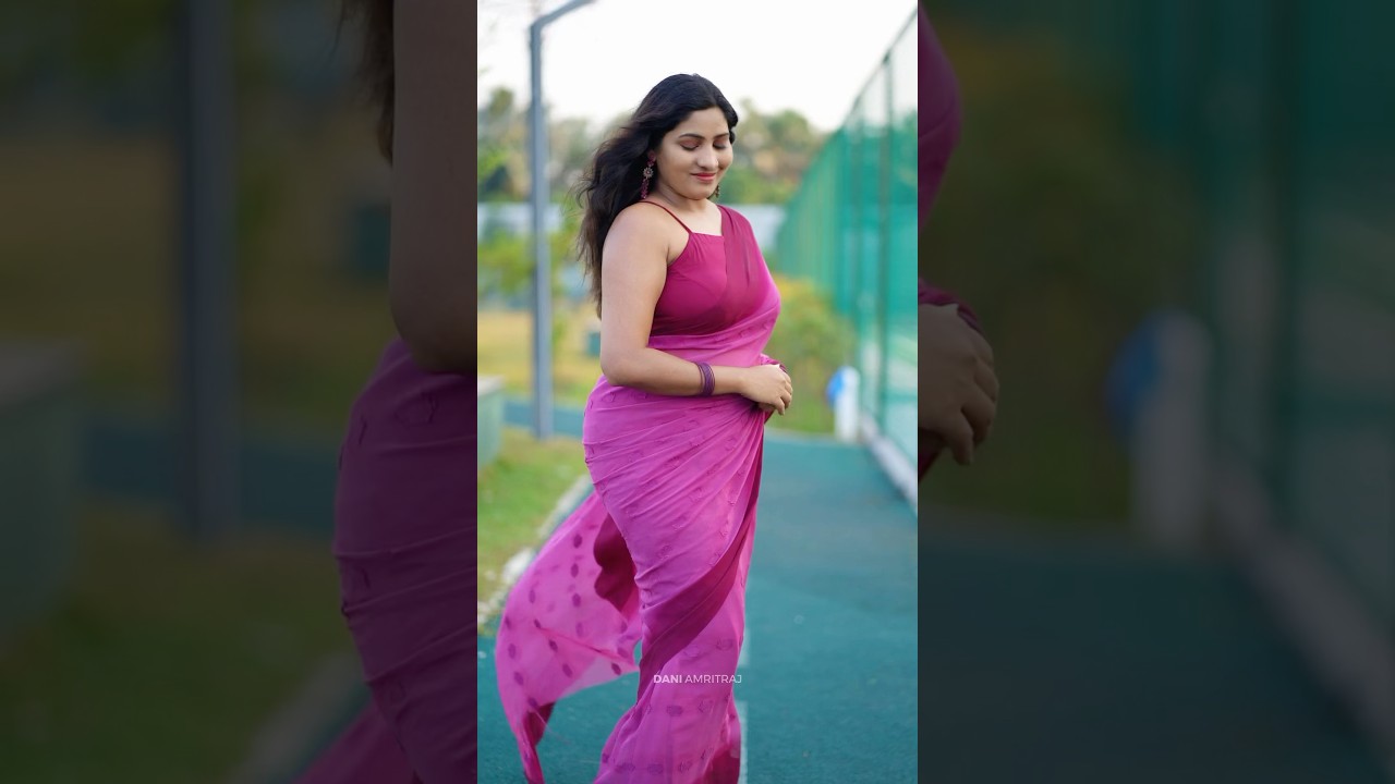 Pink saree / #dani #reels