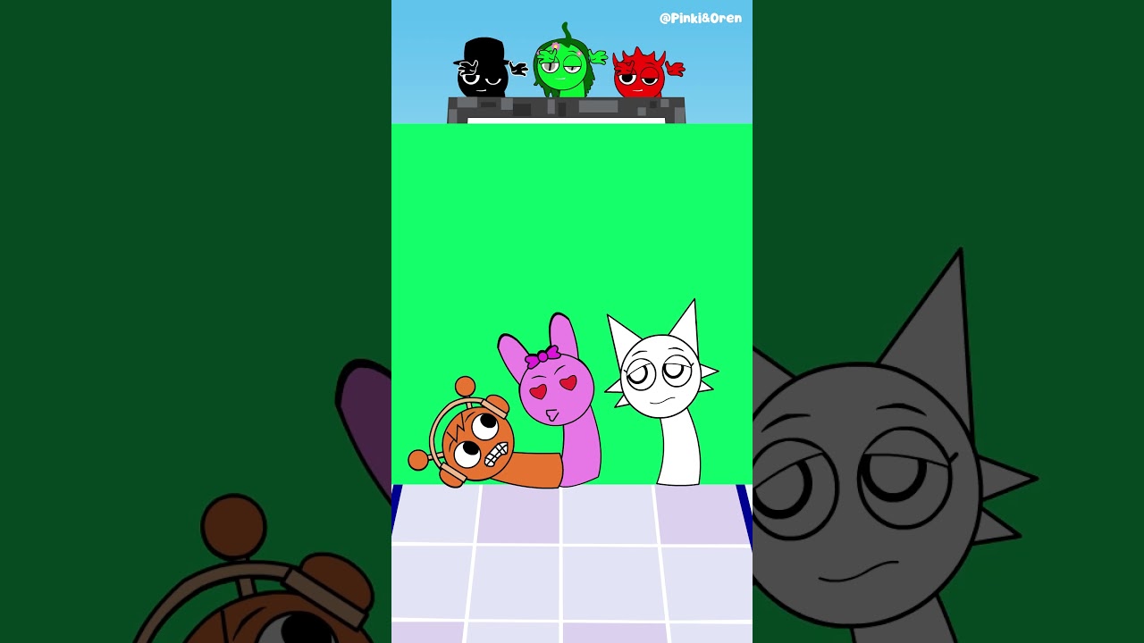 Pinki Gets MAD At Wenda Because she tried to kiss Oren! #sprunki #incredibox #incrediboxsprunki