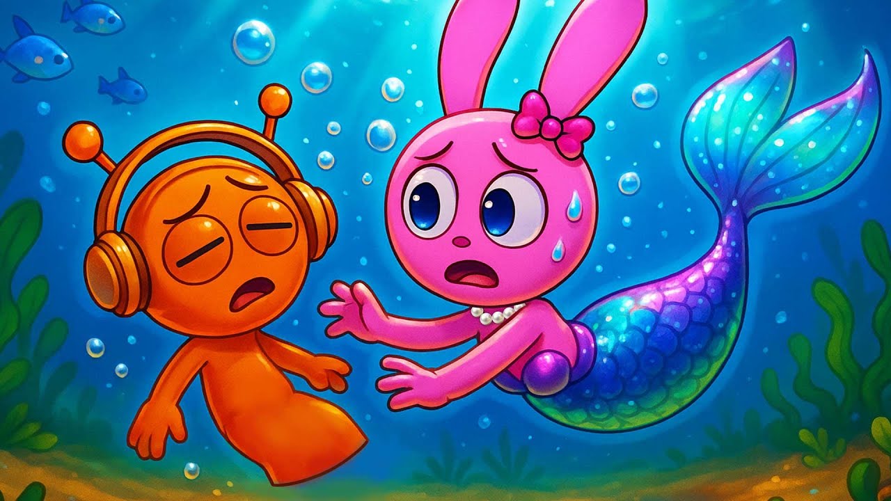 PINKI MERMAID FALLS IN LOVE WITH OREN💖| Incredibox Sprunki Animation