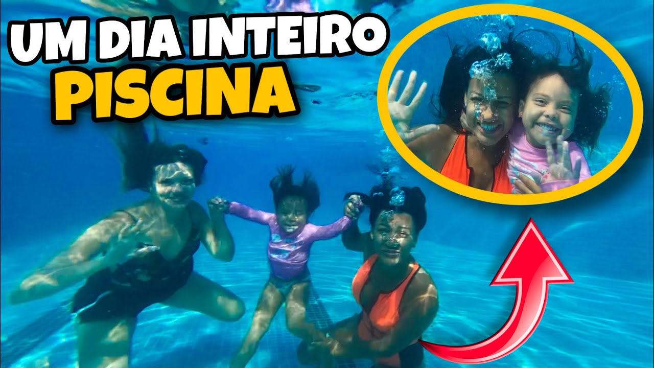 PISCINA POR UM DIA COM A GENTE!!! 😱