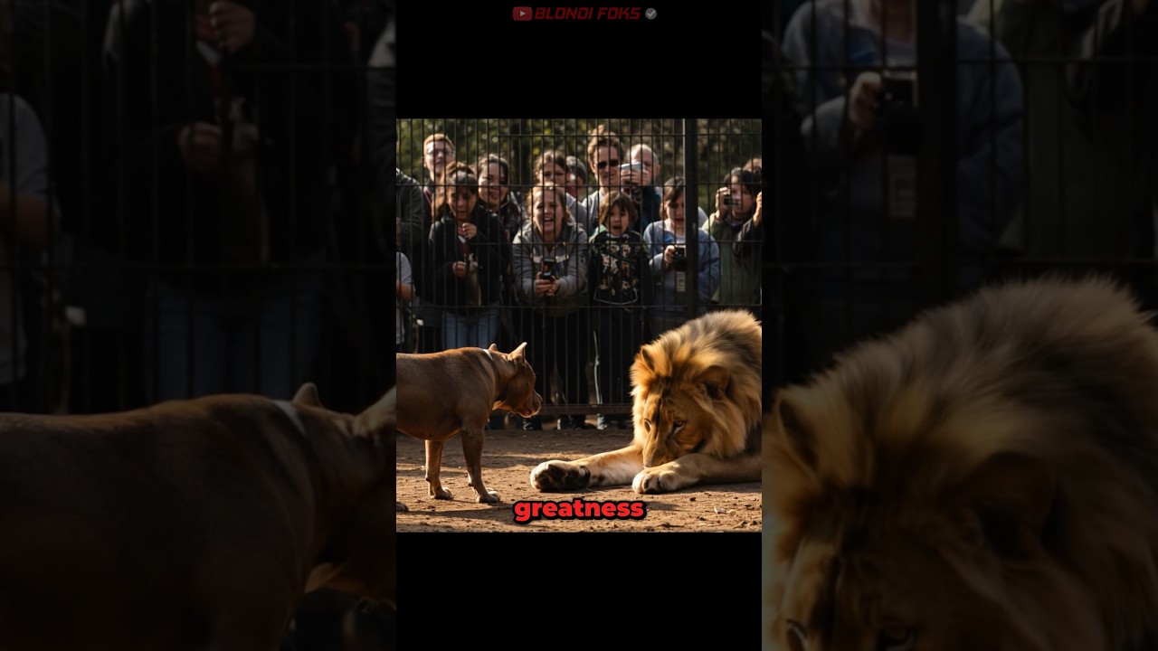 Pitbull Dog VS Lion Come Face to Face at Cage! - Lion's Show Gone Wrong!