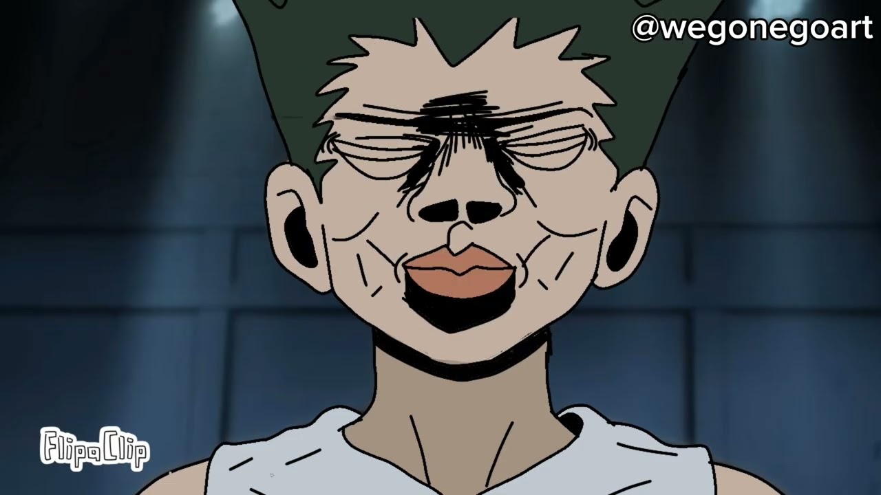 Pitou begging to Gon during the Chimera Ant arc