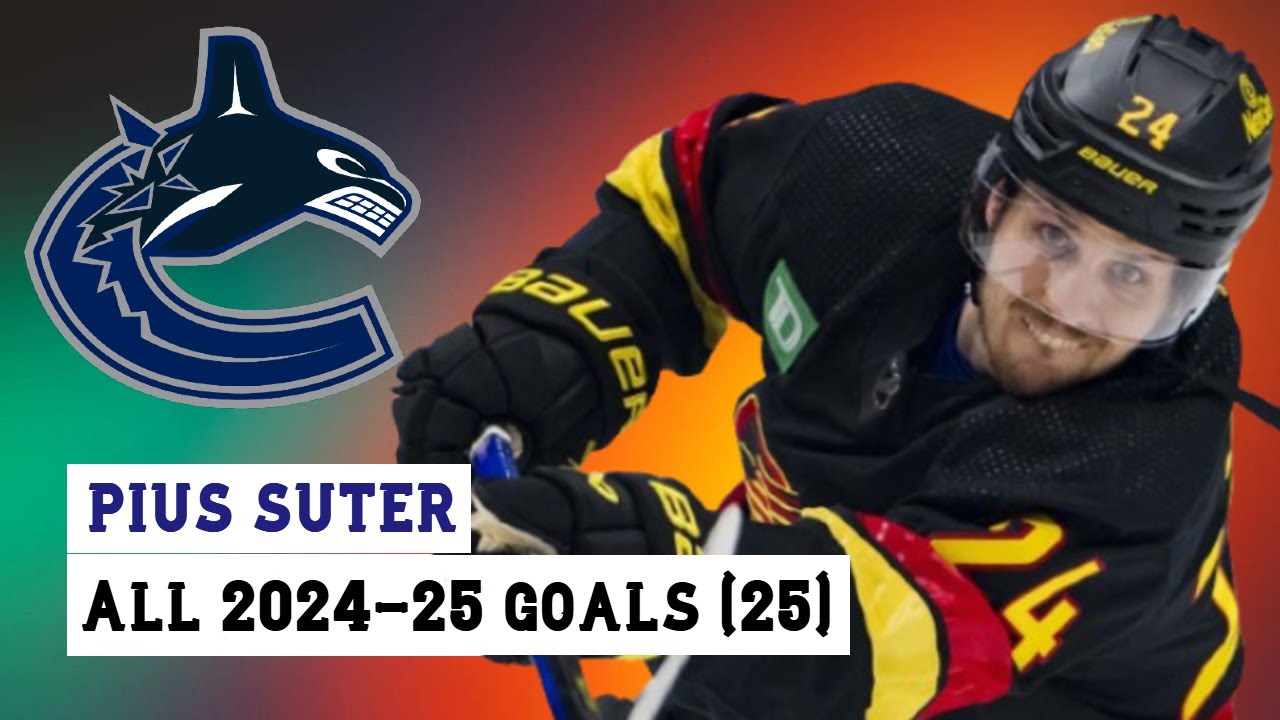 Pius Suter (#24) All 25 Goals of the 2024-25 NHL Season