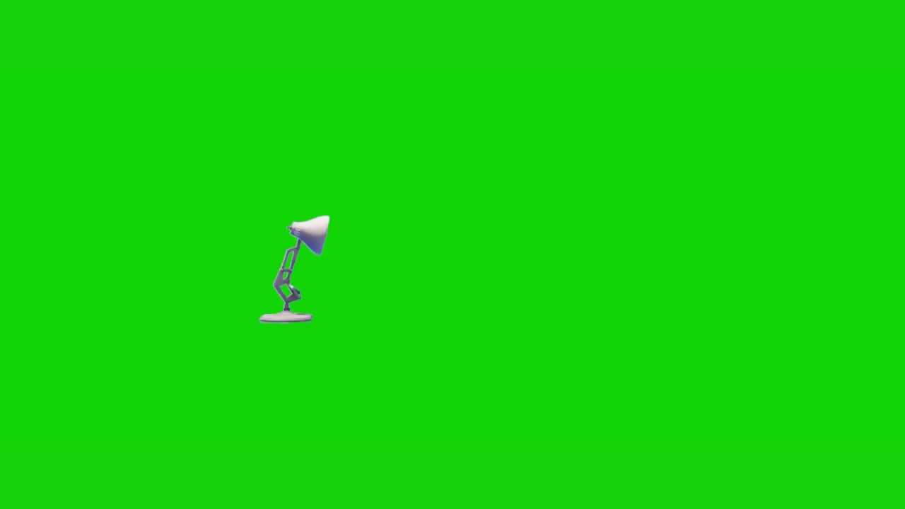 pixar lamp green screen