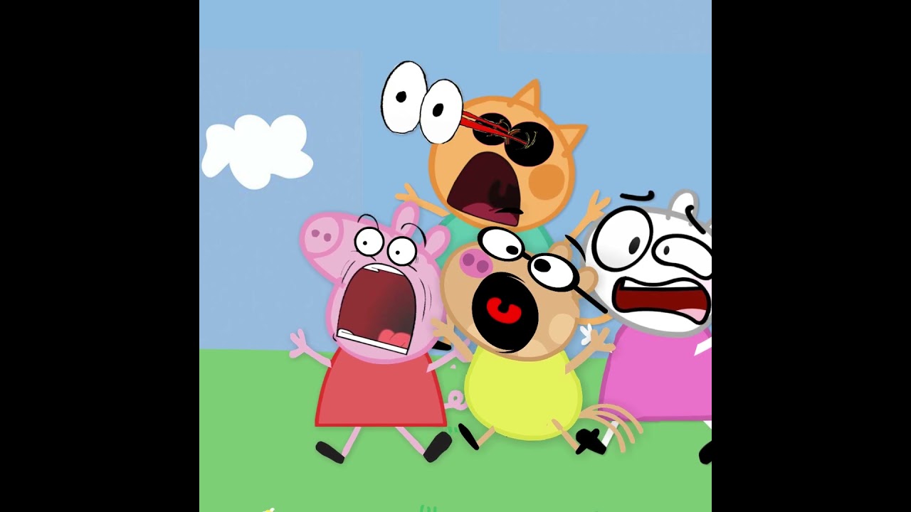 Pizza Tower Screaming But Peppa Pig Characters #memes #shorts