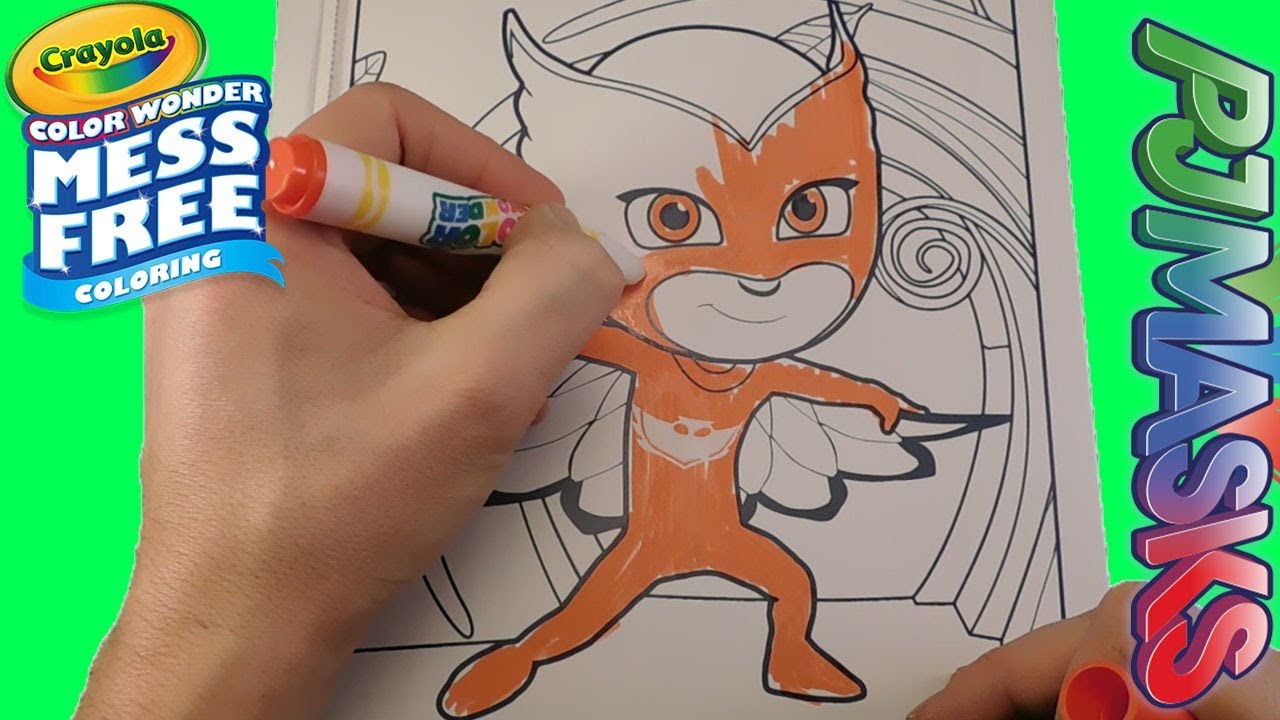 PJ Masks Color Wonder Mess Free Colouring Book Finger Family Song Johny Johny Yes Papa Video 2